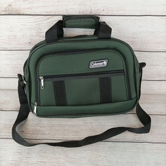 Coleman Bags Coleman Large Green 3 Pocket Carry On Bag Travel 1x15